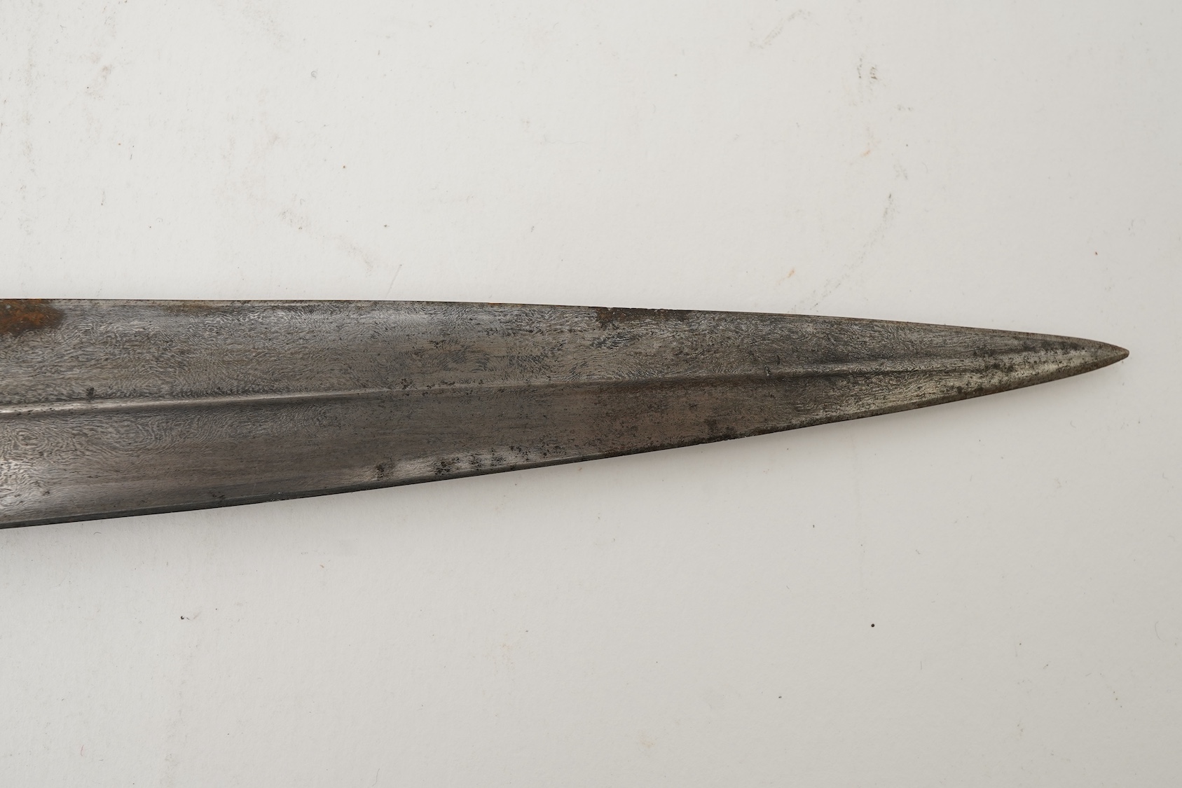 A Chinese or Indian Mughal style jade mounted dagger, 19th century